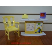 Gloria Classroom Doll Furniture Set with Locker, Desk, and Chairs, Fits 11.5 Dolls, 7 piece