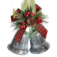 thumbnail image 1 of Advancent Campana navideña decorativa de diseño armonioso. Duradera y resistente. El cordón produce sonido fácilmente. Ideal para balcones, Kits de decoración para fiestas Gris plateado, 1 of 6