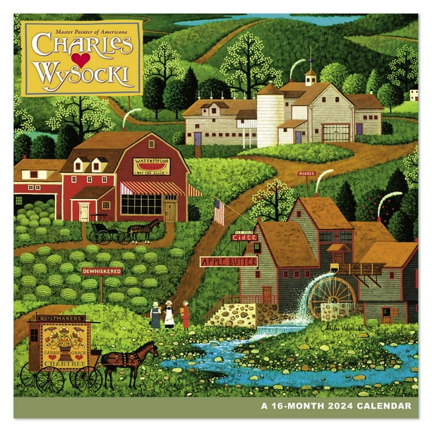Charles Wysocki 2024 Monthly Wall Calendar 12 x 12 Wall Calendars