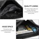thumbnail image 3 of Black Drawstring Backpack, Large Football Swimming Bag, Waterproof Gym Bag with Shoe Compartment, Unisex Oxford Sports Bag for Travel Weekend Yoga Bea, 3 of 5