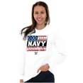 thumbnail image 3 of US Navy Honor Courage American Flag Unisex Plus Size Long Sleeve Shirt Brisco Brands 2X, 3 of 5