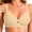 Gold, variant on Women's Solid Seamless Wireless Bra V Neck Wide Adjustable Straps Lift Support Comfort Bustier