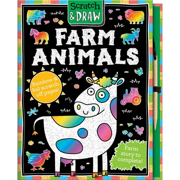 Scratch and Draw Scratch and Draw Farm Animals, (Hardcover)