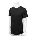thumbnail image 3 of Allsense Men's Lightweight Color Longline Modern Fit T-Shirt Short Sleeve Black S, 3 of 4