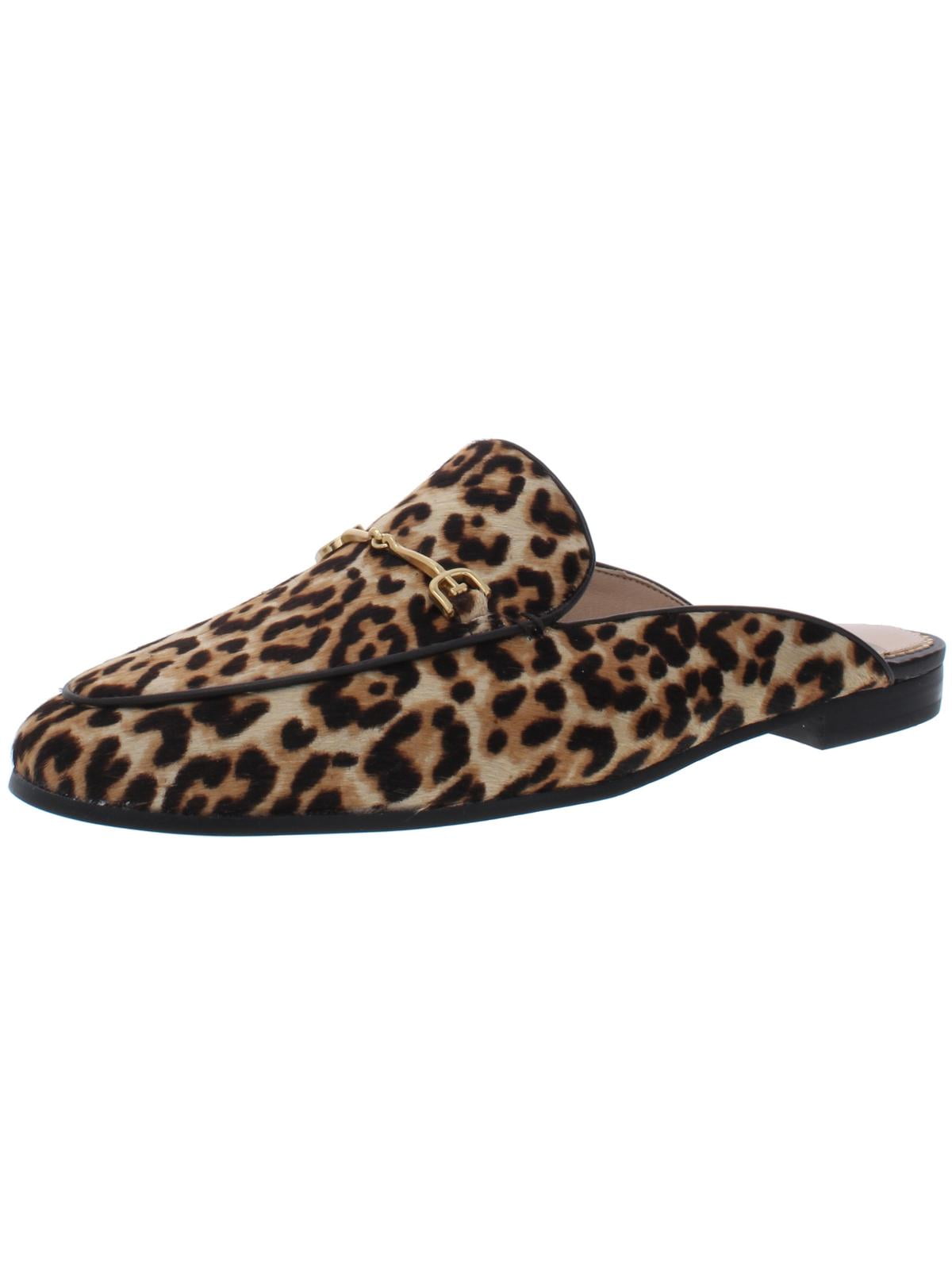 leopard mules womens shoes