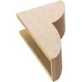 thumbnail image 6 of 6"W x 12"D x 18"H Classic Crestline Rough Cedar Woodgrain TimberThane Corbel, Primed Tan, 6 of 6