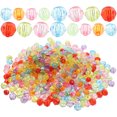 thumbnail image 1 of 600Pcs Colored Acrylic Beads DIY Spacer Beads Jewelry Making Beads Multi-use Loose Beads Decors, 1 of 8