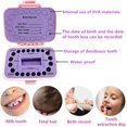 thumbnail image 3 of GHSDFBB Baby Teeth Keepsake Box, Tooth Fairy Box, Lost Deciduous Tooth Collection Organizer with 4pcs Tooth Fairy Golden Coin, Save Children Teeth to Keep The Childhood Memory (Pink+Pink), 3 of 6