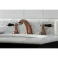 thumbnail image 4 of Kingston Brass KB966AKL Duchess Widespread Bathroom Faucet with Plastic Pop-Up, Antique Copper, 4 of 5