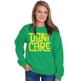 thumbnail image 4 of Don't Care Attitude Rebellious Loner Sweatshirt for Men or Women Brisco Brands X, 4 of 6