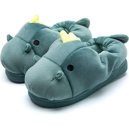 

CoCopeanut Women s Slippers Cute Pig Slippers Cartoon Animal Dinosaur Slippers Furry Slippers Winter Slippers Warm Home Slippers