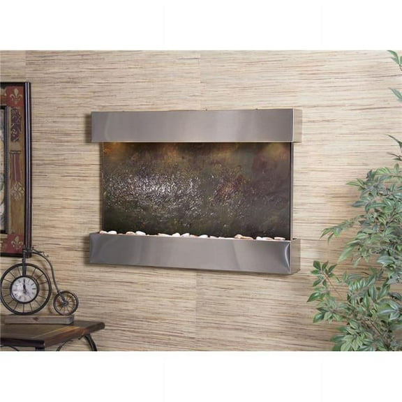 Adagio RCS2014 Reflection Creek Stainless Steel Multicolor Featherstone Wall Fountain