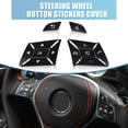 thumbnail image 2 of Unique Bargains Car Steering Wheel Button Stickers Cover Interior Switch Button Decoration Trim for Benz a Class 13-15, 2 of 6
