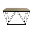 thumbnail image 5 of Castle Place Minimalist 3 Piece Coffee Table Set, Brown Oak, 5 of 14