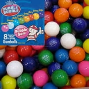 Dubble Bubble- 5 lbs of 1" Assorted 8 Flavors Gumballs