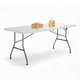 thumbnail image 2 of Mesa Plegable Blanca 1.80 m Tipo Portafolio Kinghouse, Ideal para Eventos, Jardín y Camping, Resistente  blanco, 2 of 6