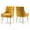 Yellow, variant on SEYNAR Modern Velvet Dining Chairs Set of 2, Tufted Back Accent Chair for Living Room,