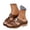 Brown, variant on Dakaela Orthopedic Wedge Sandals for Women 2026 Summer Boho Platform Slip on Slides Arch Support Comfortable Casual Walking Slippers Beige 6
