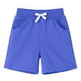 thumbnail image 6 of HILEELANG Toddler Boys' Cotton Shorts 3-Pack with Pockets, Grey/Green/Blue, Size 4 Years, 6 of 7