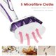 thumbnail image 4 of 12PCS Washable Mop Cloth Replacement for Kit PAEU0332 Steam Vacuum Cleaner Microfibre Mops Cloth Parts, 4 of 5