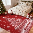 thumbnail image 6 of Christmas Tree Area Rug Stain Resistant Washable Runner Rugs Low Pile Soft Indoor Carpet for Living Room, Entrance Door, Bedroom, Laundry, Dormitory, Holiday Decoration, 6 of 11