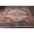 thumbnail image 6 of Hauteloom Wezac Wool Living Room, Bedroom Area Rug - Medallion Floral Border - Traditional Oriental Boho - Multicolor, Yellow, Burgundy - 2' x 3', 6 of 9