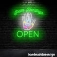 thumbnail image 3 of Handmadetneonsign Palm Readings Open Neon Sign, Palm Reader Wall Art, Palm Reading Wall Decor 040602, 3 of 5
