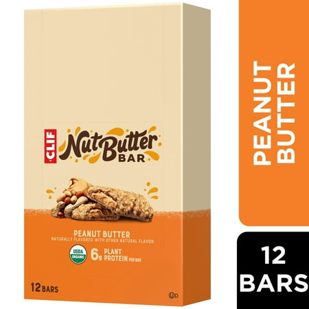 CLIF Nut Butter Bar Peanut Butter Filled Energy Bars, Organic Snack Bars, 12ct