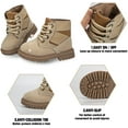 thumbnail image 3 of Toddler Boys Girls Boots Kids Work Boots Winter Snow Boots Lace Up Hiking Outdoor Boots (Toddler/little Kid), 3 of 6