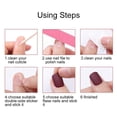 thumbnail image 3 of 10 Sheets Nail Glue Stickers Double Side for Press on Nails Stickers Jelly Glue Self-Adhesive Transparent Pink False Nail Easy Nail Adhesive Tabs Breathable Waterproof Nail Art Tools, 3 of 5