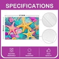 thumbnail image 4 of Starfish Beach Table Mats Placemat 12"x18" Coastal Beach Ocean Placemats Set of 4 Ocean Marine Placemats for Dining Table Indoor Outdoor Kitchen Nautical Decor Table Place Mats, 4 of 4