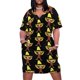 thumbnail image 1 of Funky Curioso George. Vestido suelto con bolsillo vestidos elegantes para mujer vestidos de manga larga vestido para mujer, 1 of 7