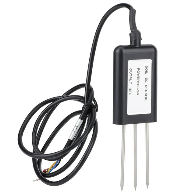 Stainless Steel Probe Soil Sensor, Soil EC Sensor, Fast Speed Measurement, EC Moisture for Home Soil