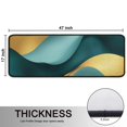 thumbnail image 5 of Kitchen Rugs Sets Of 2,Teal Marble Gold Wave Pattern Anti Fatigue Kitchen Mat Rugs Non Slip Washable,Decorative Kitchen Floor Mats for Kitchen,Sink,Laundry,17"x47"+17"x47", 5 of 5