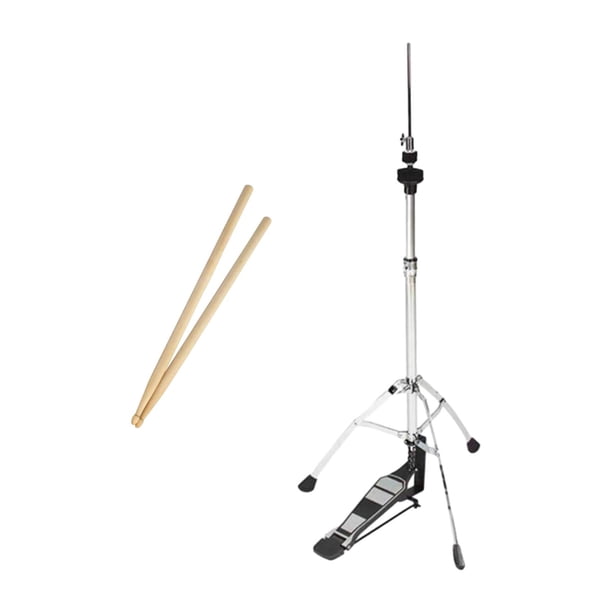 Pedal de Platillo de Tambor con Soporte de Charles con Pedal Suave, Pies de Goma Antideslizantes, Soporte de Tambor