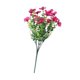 thumbnail image 2 of Ramo de flores violetas artificiales, planta falsa para jardín de casa con tallos verdes Rosa rojo, 2 of 9