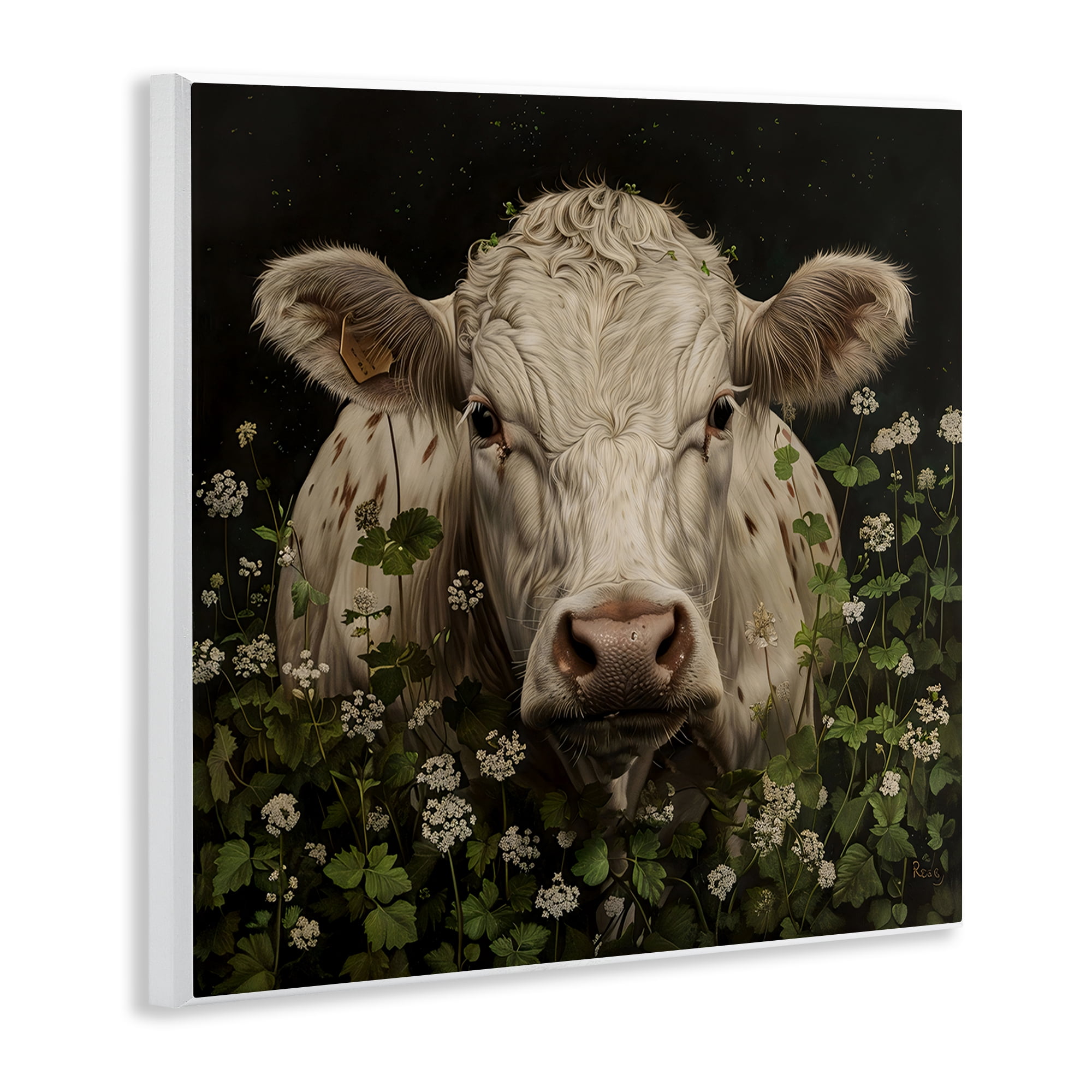 Stupell Industries Cow in the Green Meadow Wall Plaque Art, design by Creative Studio