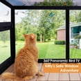 thumbnail image 2 of Cat Window Box Window Perch Catio Outdoor Cat Enclosure Bug Proof Wire Grid, 2 of 8