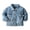 Blue, variant on Liyamei Kids Denim Jacket with Lapel for Winter Casual Outerwear
