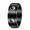 Black, variant on Unisex Yin Yang Band Ring in Stainless Steel with Repeated Circular Symbols and an 8mm Profile, US Sizes 5-13, Minimal Birthday Gift for Partners and Friends