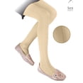 thumbnail image 4 of Sierra Socks Girls' Small Cable Pattern Opaque Nylon 2 Pair Pack Tights G12559 (Ivory, L (8-10 yrs)), 4 of 4