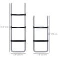 thumbnail image 3 of Soozier Trampoline Ladder 2/3 Steps Outdoor Trampoline Ladder 43 Inch Length, 3 of 10