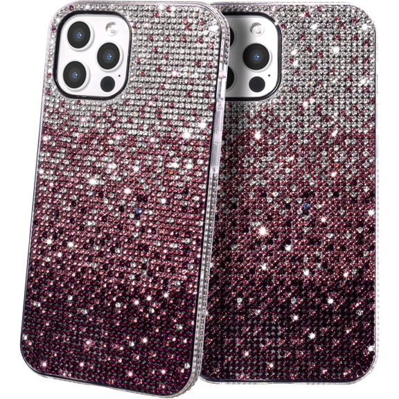 MYKOMI Bling Case for iPhone 11, Luxury Glitter Sparkly Diamond Cute Three Color Gradient Cover for Women & Girls Soft TPU Protective Shockproof Phone Case