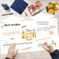thumbnail image 6 of OuMuaMua Big Graduation Card 2026 Blue Gold Jumbo Guest Book Signature Congrats Grad Guestbook Gift for College High School Graduates Graduation Party Decorations Supplies, 6 of 7