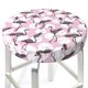 thumbnail image 3 of Disketp Pineapple Flamingo Funda Redonda para Taburete, Funda de Cojín para Silla de Bar Suave y Elástica-13 inch, 3 of 7