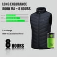 thumbnail image 2 of Chaleco calefactable para hombre, chaqueta de caza con calefacción eléctrica unisex para mujer, con carga USB, para exteriores, para senderismo, escalada, camuflaje, 2 of 8