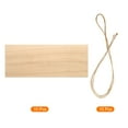 thumbnail image 3 of Uxcell Hanging Wood Sign with String, 10"x4" Rectangle Wooden Blank Wood Plaque for Painting, Writing, Door Hanger,10pcs, 3 of 4
