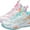 Pink blue, variant on Unisex Breathable Basketball Sneakers: Lightweight & Anti-Slip for Sports Training