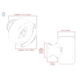 thumbnail image 2 of CKP #G-100 Elegance Collection 1-1/8 in. (29mm) Glass Knob, Clear with Polished Nickel Base, 2 of 4