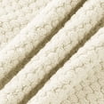 thumbnail image 5 of Kids Simple Solid Waffle Fleece Bathrobe Long Sleeve Shawl Lapel Design Two Front Pockets Cozy Night Robe, 5 of 6